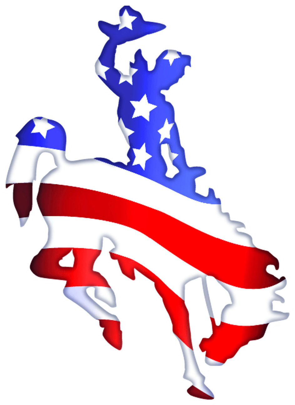 Wyoming Bucking Horse Logo Clipart - Wyoming Bucking Horse (943x1293), Png Download
