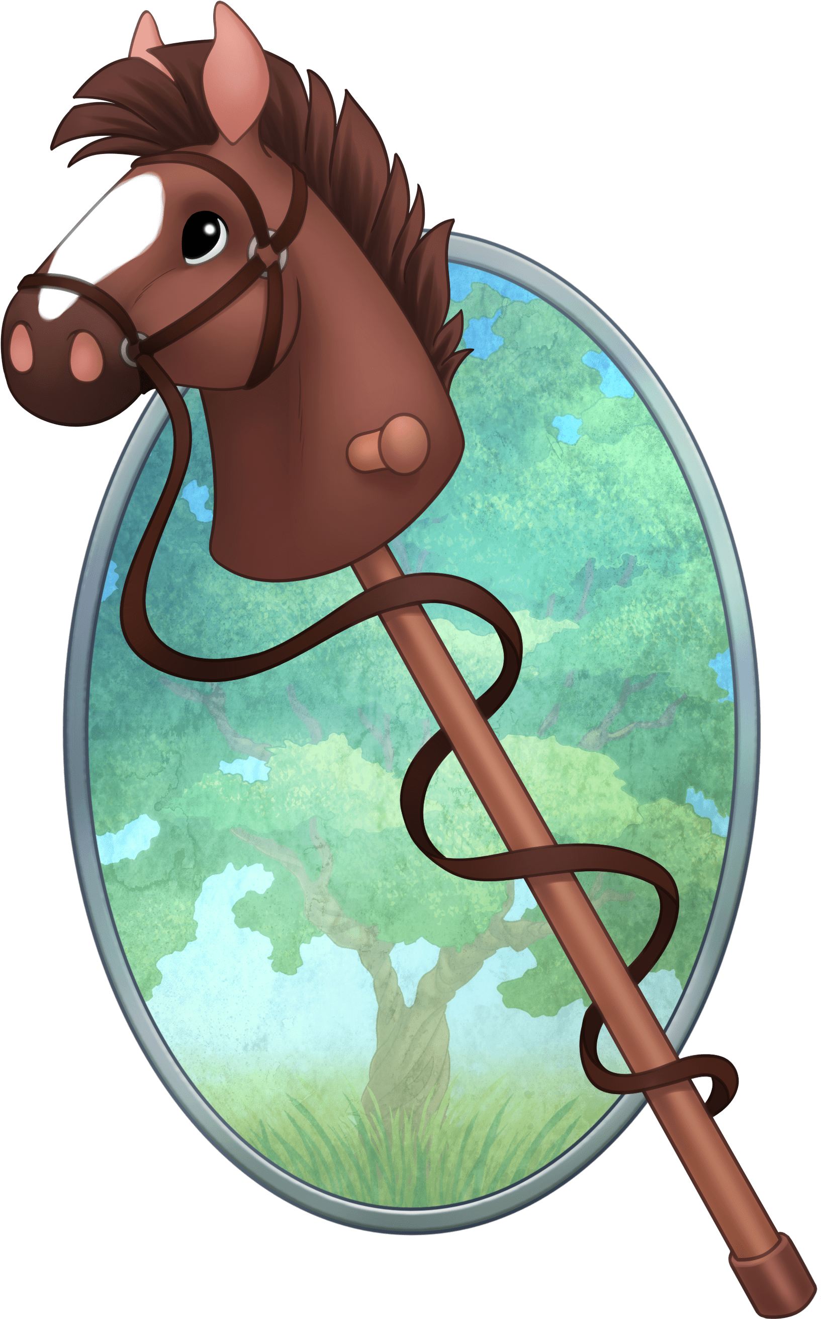 Hobby Horse Shows - Cartoon (2244x3000), Png Download