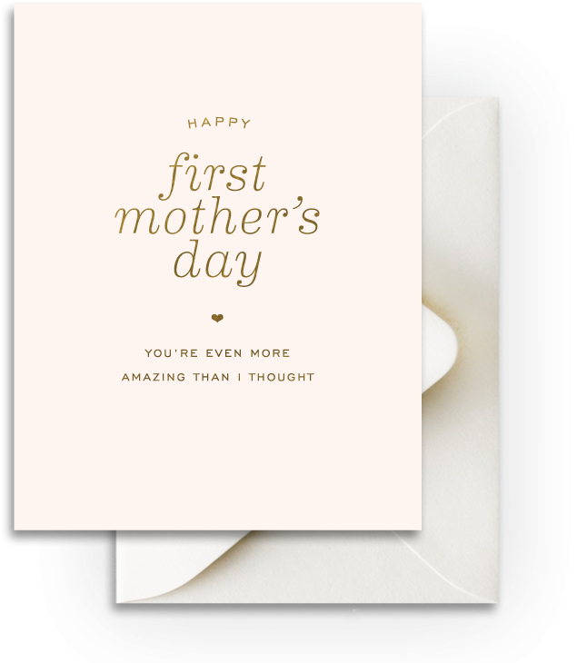 First Mother's Day Card By Smitten On Paper - Bridal Shower (792x792), Png Download