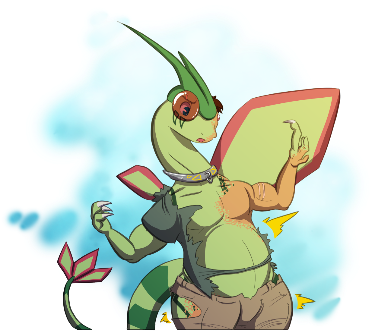 Flygon - Cartoon (1280x1154), Png Download