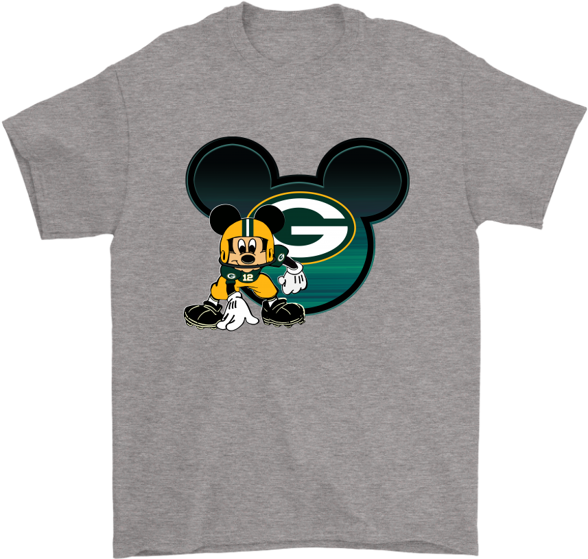 Nfl Green Bay Packers Mickey Mouse Football Shirts - Teacher Life Got Me Feeling Like Hei Hei (1024x1024), Png Download