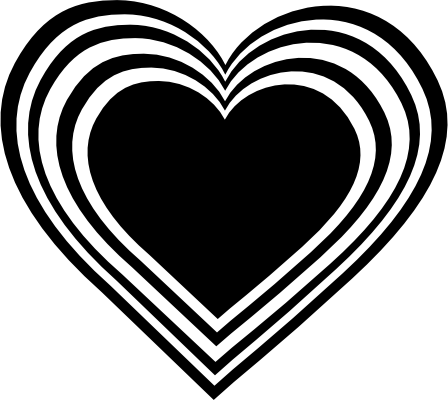 Black And White Heart Images - White And Black Heart Png (448x400), Png Download