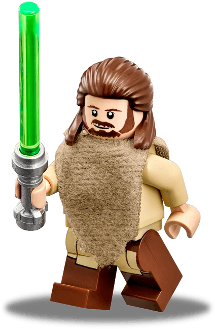Qui-gon Jinn™ - Lego Qui Gon Jinn (504x672), Png Download