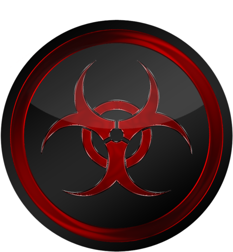 Biohazard Logo By Bigburgy On Clipart Library - Biohazard Logo Red Png (600x536), Png Download