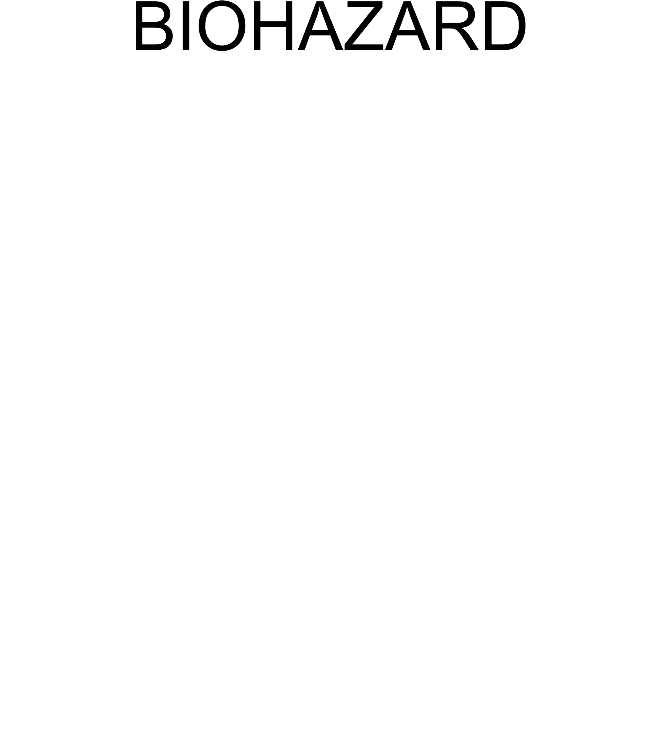 Biohazard Logo Black And White - バザー ポスター (2400x2400), Png Download