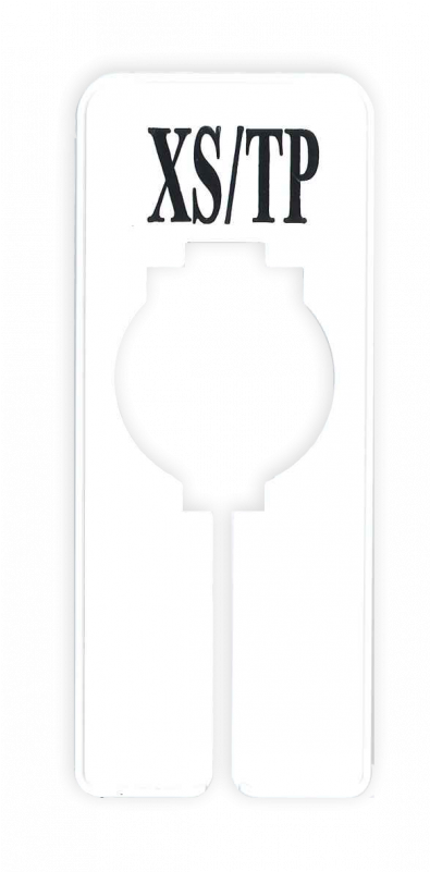 Download Rectangular Size Divider White With Black Print Xs/tp - Sign ...