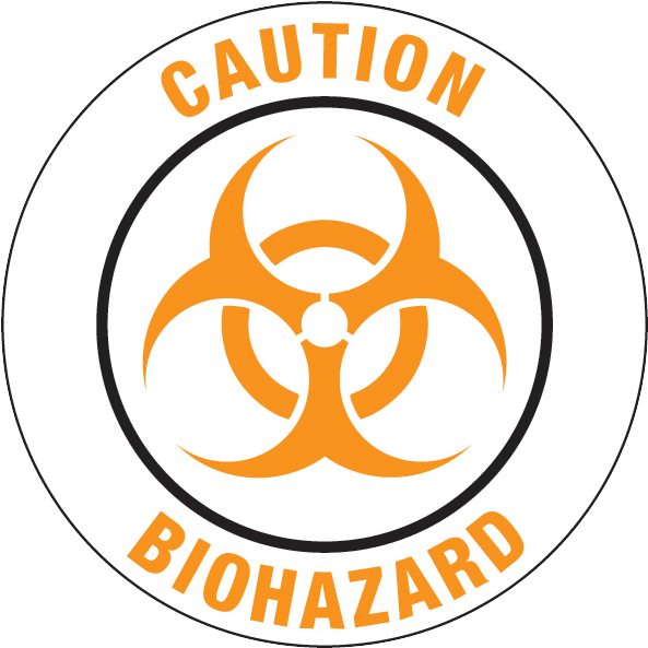 Caution Biohazard Floor Graphic - Biological Hazards In Hospital (600x600), Png Download