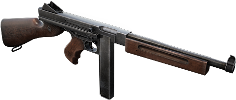 Thompson M1a1 Png (600x281), Png Download