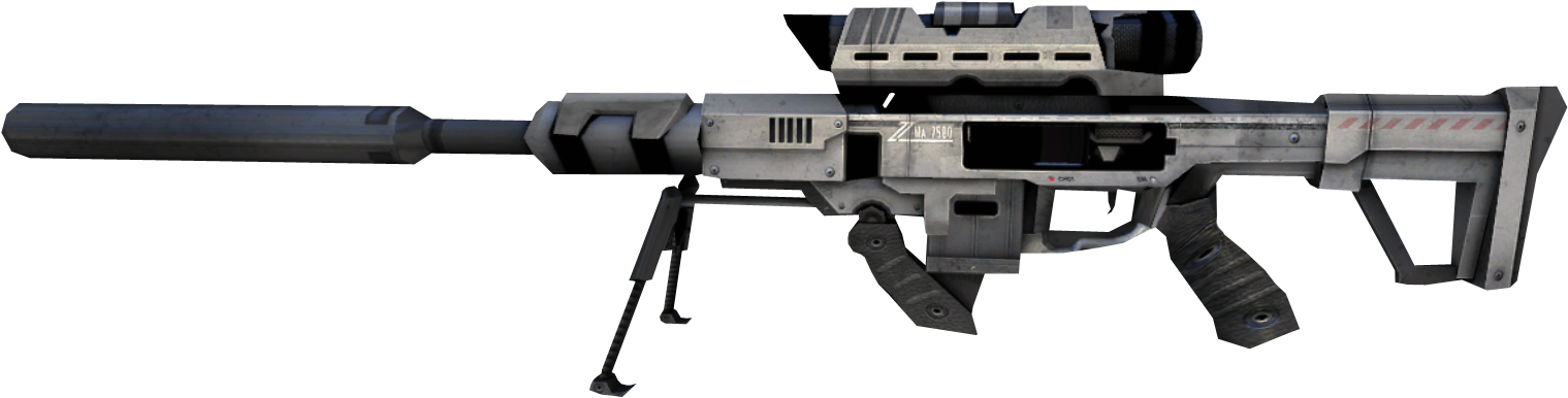 Sniper Rifles Png - Halo Silenced Sniper Rifle (1596x1056), Png Download