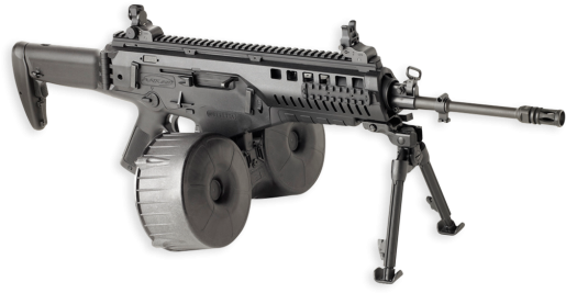 With 150-round Drum Magazine - Nhung Khau Sung Vien Tuong (1005x482), Png Download