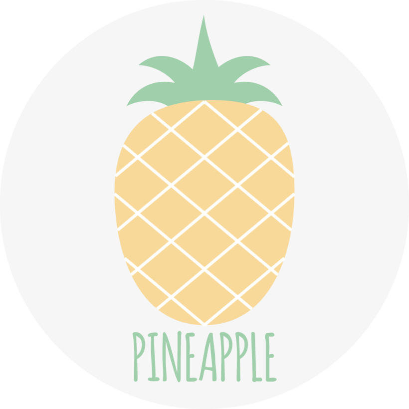 Piña Vs Sandía - Pineapple (820x820), Png Download