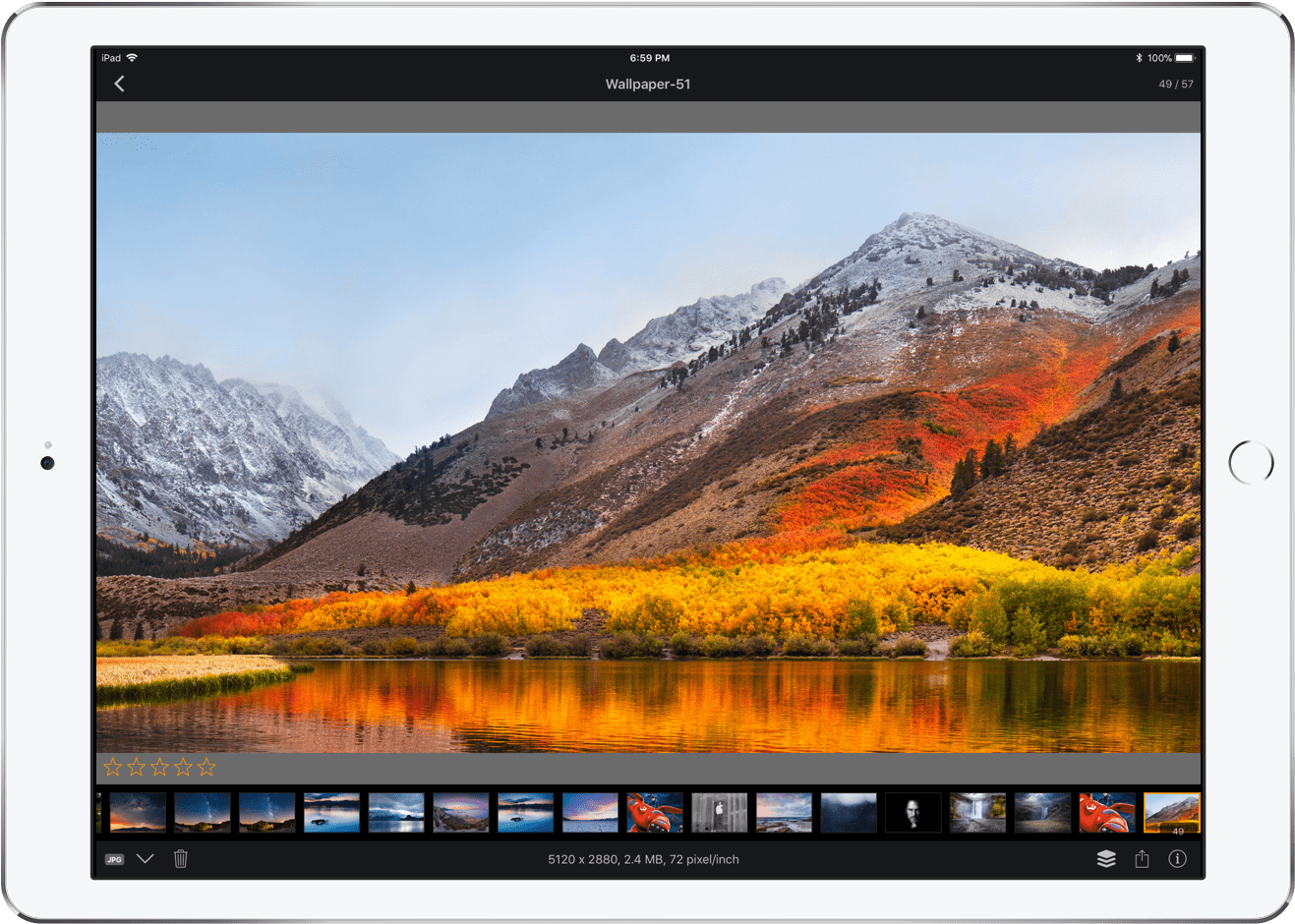 Pixave For Ipad - Imac 2009 High Sierra (2000x1004), Png Download