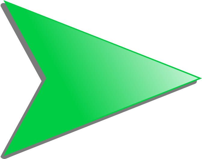 Started Point Right Arrow - Green Arrow Pointing Right (700x550), Png Download