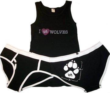 Equillibrium Wolf Tank & Panty Set - Sports Bra (360x504), Png Download