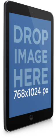 Angled Black Ipad Png On Clear Background - Smartphone (640x480), Png Download