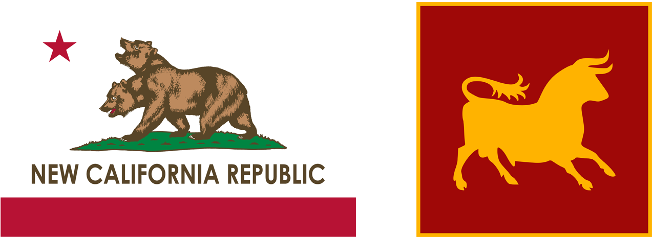 Battle Of Willow Beach - New California Republic Flag (1325x564), Png Download