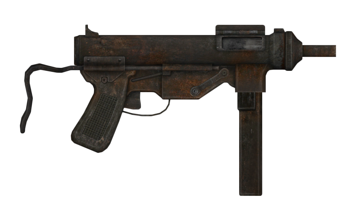 9mm Submachine Gun - Fallout 9mm Submachine Gun (1200x709), Png Download