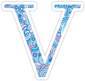 Letter V - Alonea Hot Fashion Classical Sofa Seat Cushion Cover (375x360), Png Download