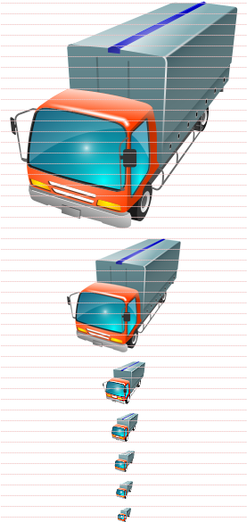 Panel Truck Icon From Business Icons For Vista - Baggage (276x604), Png Download