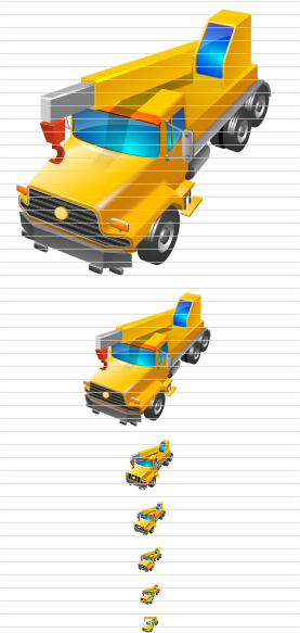 Crane Truck Icon From Business Icons For Vista - Lorry Icon (276x604), Png Download