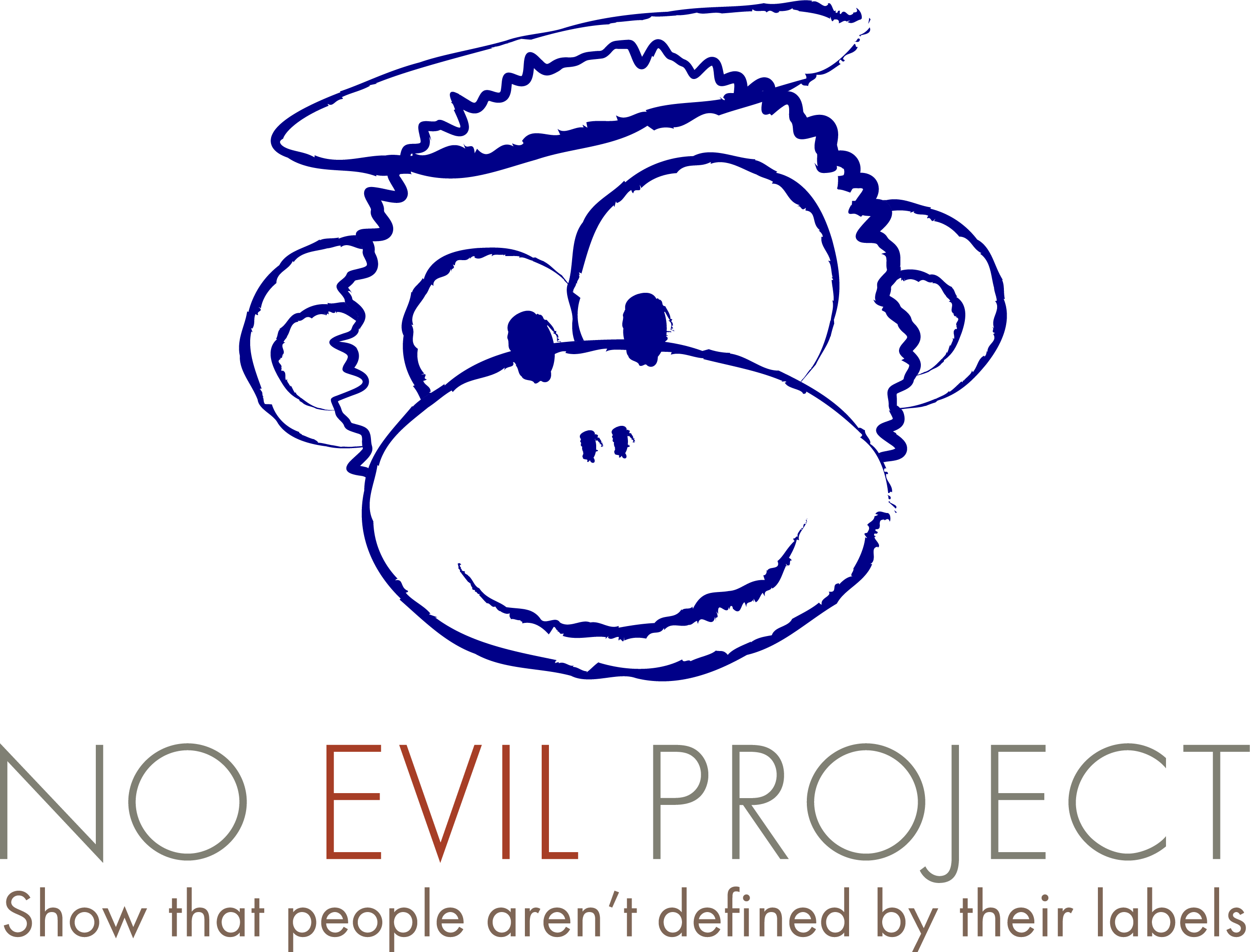 No Evil Monkey, Name, Tagline - Je Ne Suis Pas Porte - Clé Mauvais De Cercle Porte-clés (2753x2097), Png Download