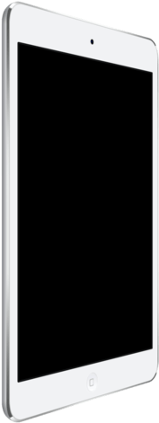 Ipad Pro Mockup - White Iphone Mockup Png (740x740), Png Download