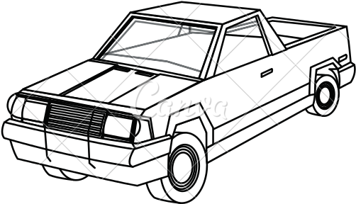 Pickup Truck Icon - Pickup Truck (550x550), Png Download