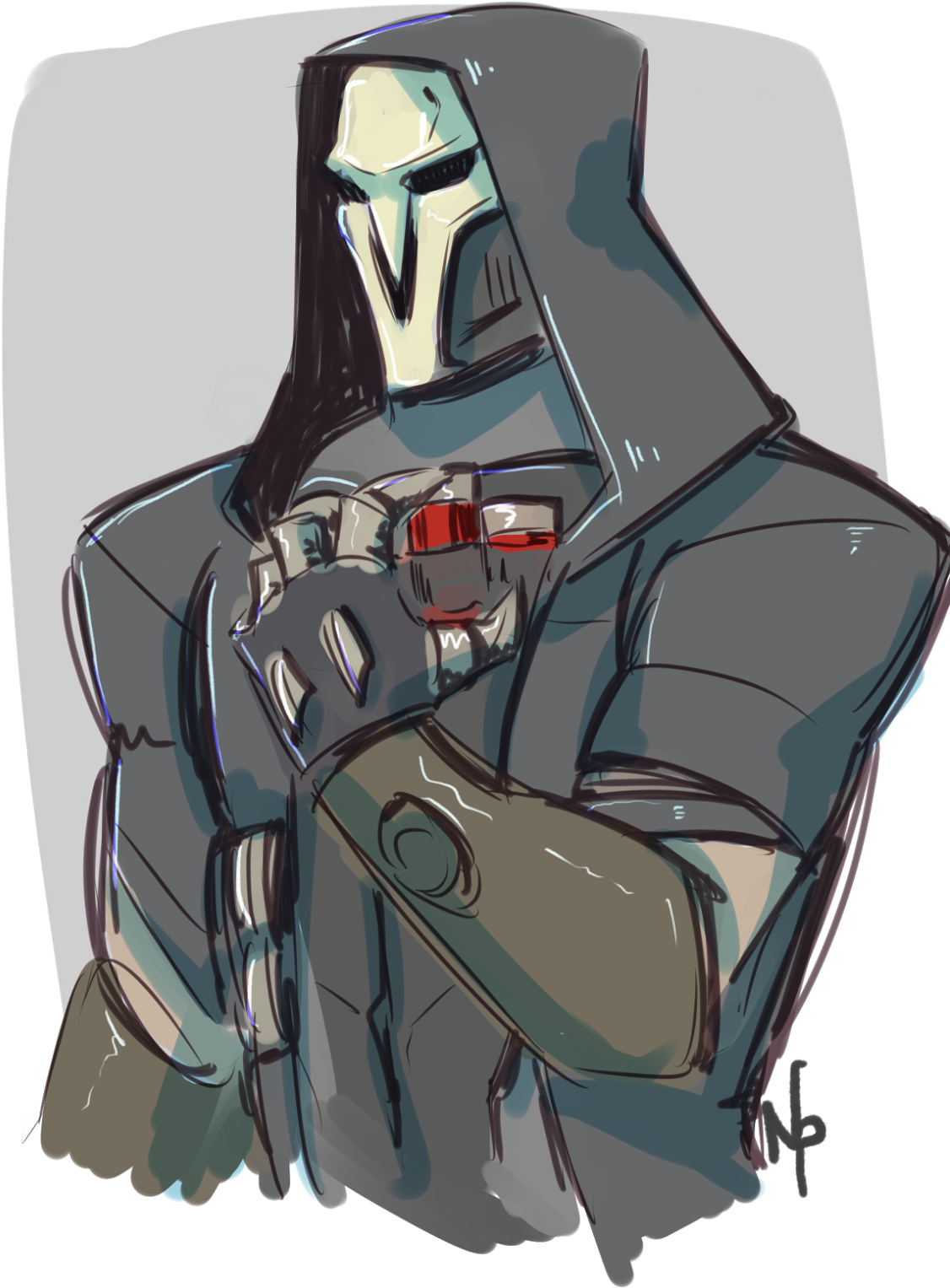 Annnd Let's Put In That Crazy Mei One - Reaper Reloading Meme (1259x1600), Png Download