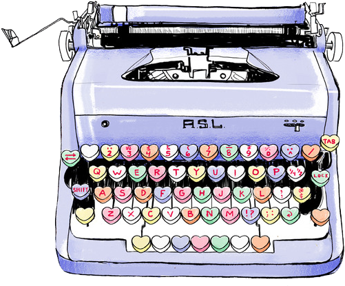 Png Image - Forever To An Underwood Typewriter (500x459), Png Download