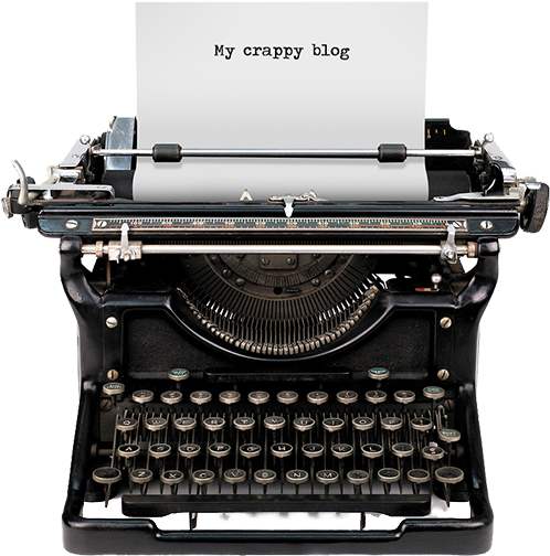 If You Are A Blogger, The Odds Are You Have Been Going - Old Typewriter (576x521), Png Download
