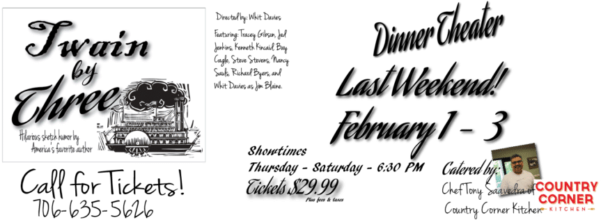 Dinner Theater Twain By Three - Locomotive (900x343), Png Download