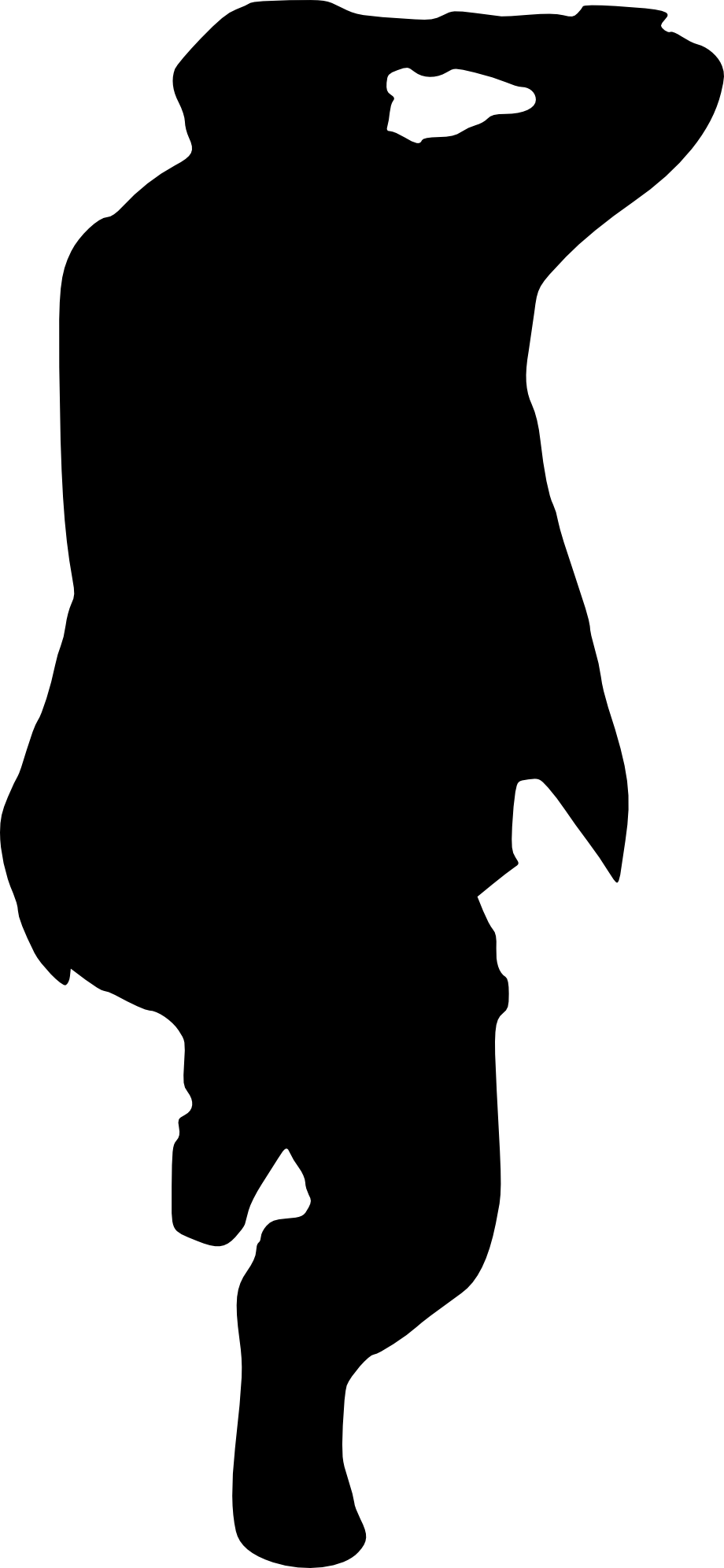 Free Download - Silhouette (920x1992), Png Download