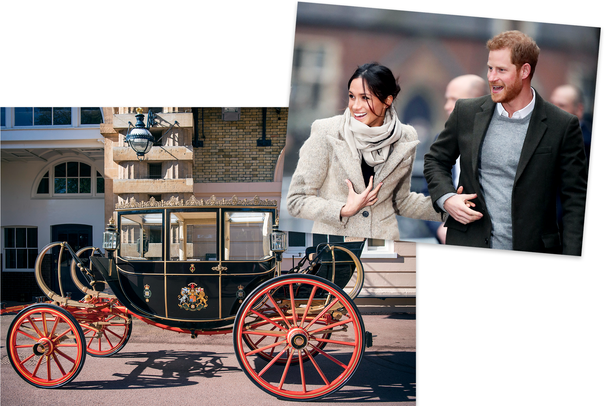 Oprah, Amal Clooney, And Idris Elba Among The First - Wedding Harry And Meghan Carriage (2000x1334), Png Download