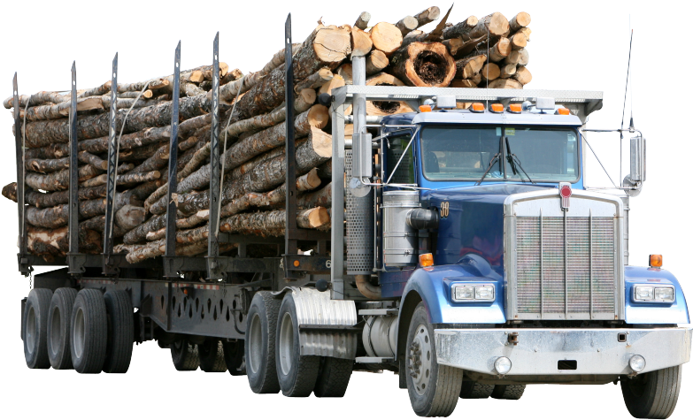 Truck Png Clipart - Logging Truck (1024x1024), Png Download