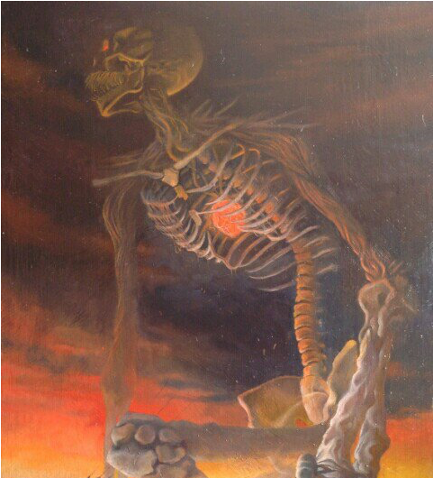 Https - //i - Ytimg - - Giant Skeleton Painting (480x812), Png Download