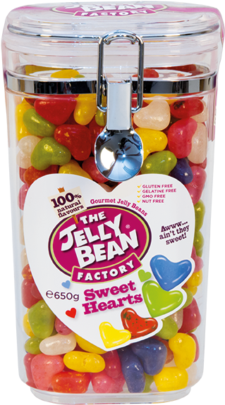 Jelly Bean Sweet Hearts - Jelly Bean Factory Berry Burst - 75g (347x600), Png Download