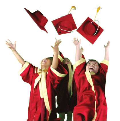 Kids Graduation Png Gallery Images And Information - Kinder Graduation In Malaysia (419x425), Png Download