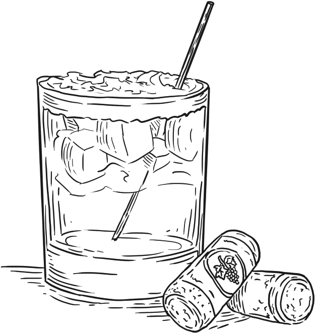 Image Result For Cocktail Drawing Png - Illustration (655x687), Png Download