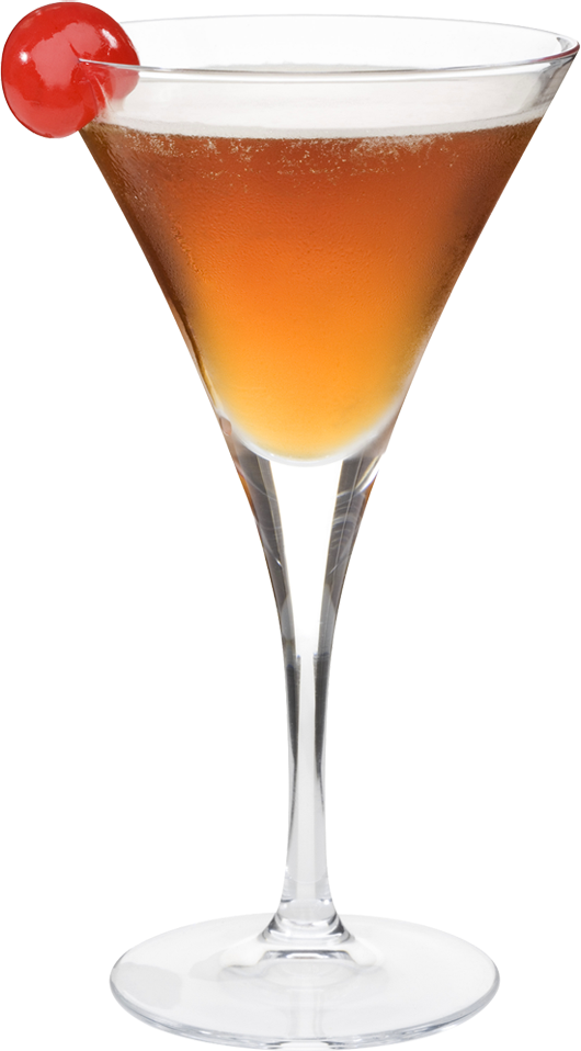 Manhattan Cocktail Cocktails Drinks Png - Manhattan Cocktail Png (530x958), Png Download