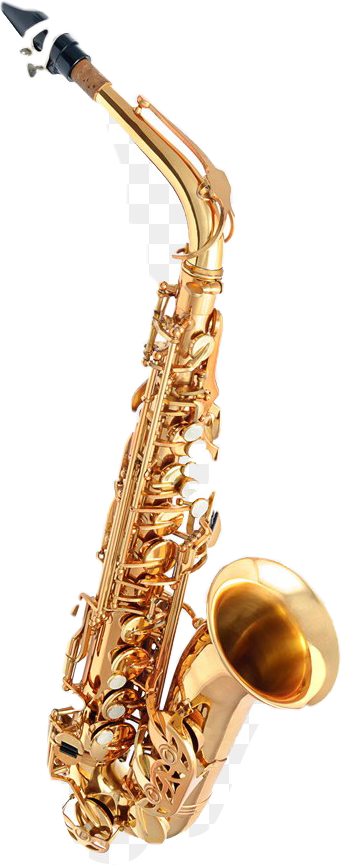 Saxophone Free (342x865), Png Download