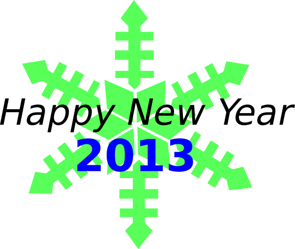 Happy New Year 2013 Svg Clip Arts - Grey Snowflakes Clipart Png (600x506), Png Download