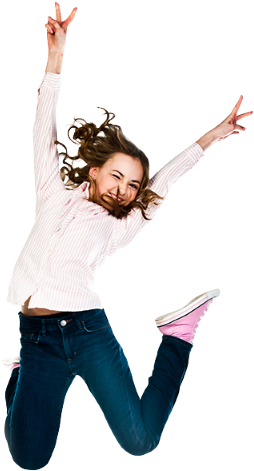 Inflatable Fun For All Premium, Affordable Inflatable - Girl Jumping Png Transparent (400x480), Png Download