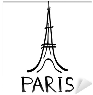 Fotomural Icono De La Torre Eiffel En El Estilo De - Eiffel Tower (400x400), Png Download