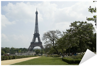Vinilo Pixerstick Jardines Del Trocadero - Eiffel Tower (400x400), Png Download
