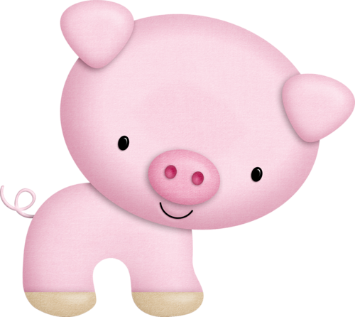 Pig Illustration, Pig Png - Caras De Cerditos Tiernas Para Colorear (500x446), Png Download