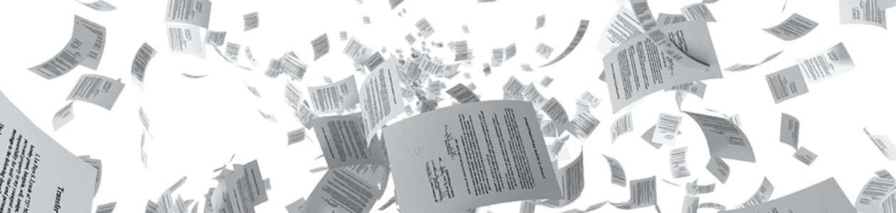 Papers-falling - Papers Falling Png (1260x300), Png Download