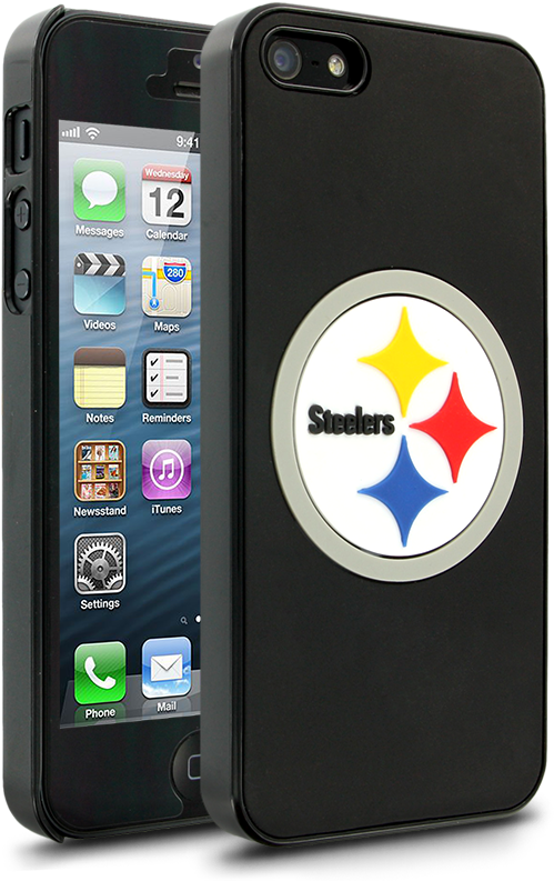 Nfl Pittsburgh Steelers Hard Case With Logo For Apple - Cellairis Iphone 5 Case (800x800), Png Download