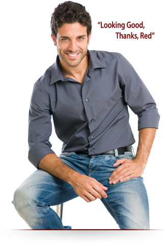 Loved By Men - Men Sit On Chair (332x500), Png Download