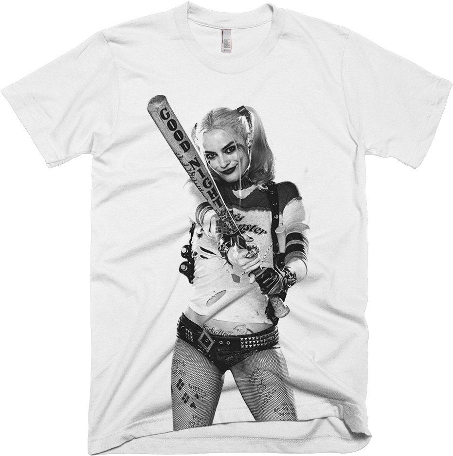 Suicide Squad Harley Quinn Photo - Tee Shirt Suicid Squad (930x1156), Png Download