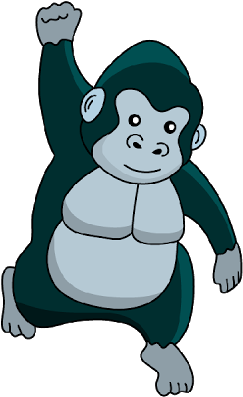 Gorilla Clipart (400x400), Png Download